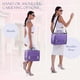 thumbnail image 3 of Funda Organizadora De Maquillaje Extra Grande Con 6 Bandejas Color Morado, 3 of 7