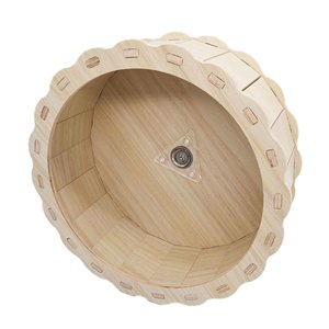 Ioensy - Rueda De Madera Para Correr Para Hámster, Ruedas De Ejercicio, Juguete Para Conejillo De Indias, Rata, Erizo, 23Cm X 8,5 Cm