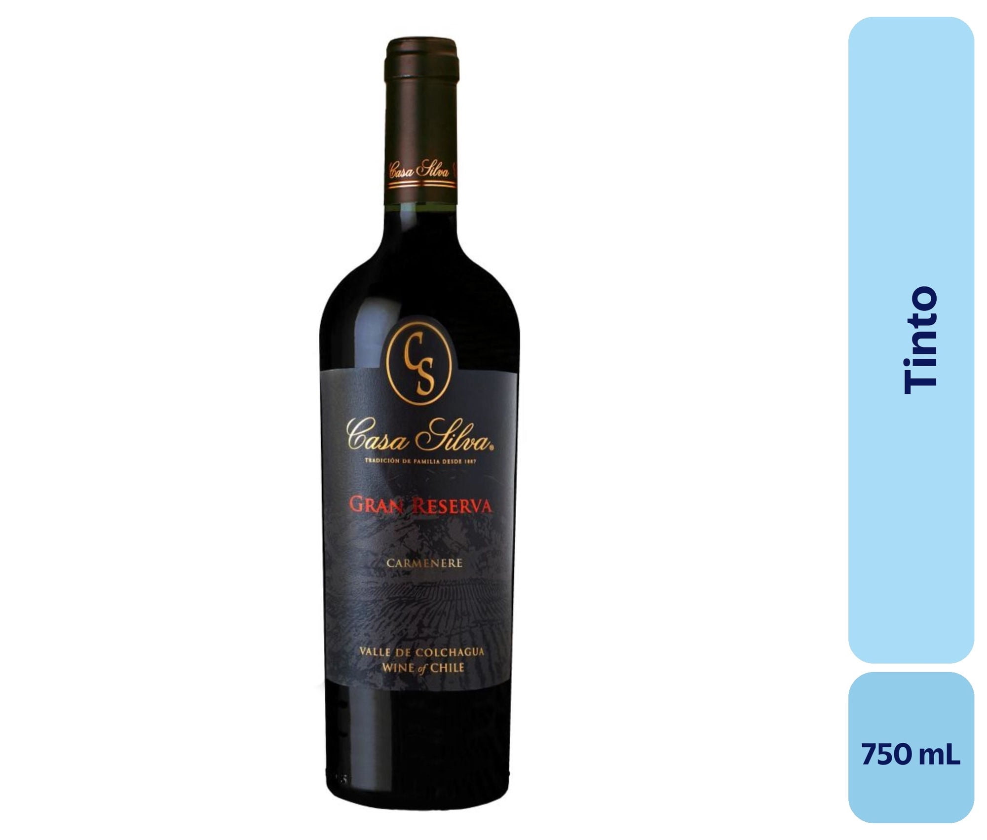 Vino Tinto Botella 750 mL Casa Silva