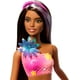 thumbnail image 3 of Muñeca de juguete Barbie con forma de sirena mágica con flores florecientes, 3 of 3