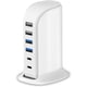 thumbnail image 1 of Cargador USB Upoy 45W Estación 6 Puertos 4 USB-A 2 USB-C, 1 of 3