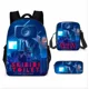 thumbnail image 1 of 3PC-Set Skibidi Toilet Children's Backpack Boy School Bag for Teenage Backpack Anime Boys Girls Anime Cartoon School Bag Mochila, 1 of 3