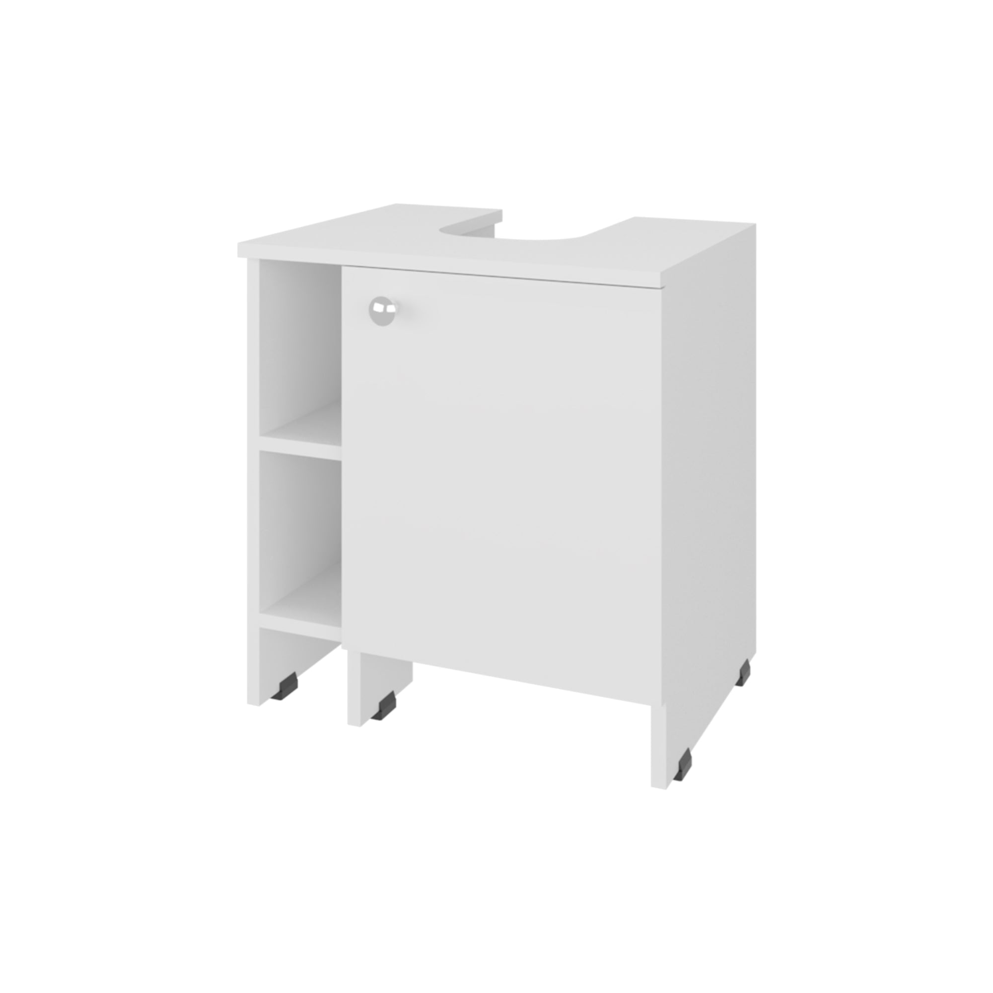Fmfurniture - Mueble Baño Piso Lavamanos 1 Puerta Fm-010b - Blanco
