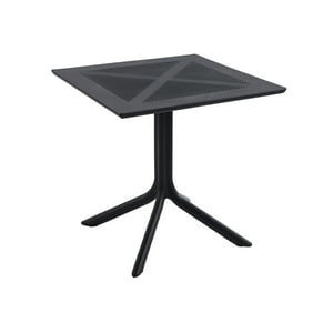 Habita2 Chile - Mesa Cuadrada Resistente Al Exterior Polipropileno - Negro