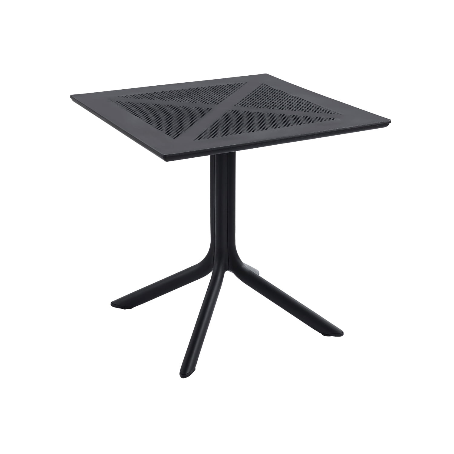 Habita2 Chile - Mesa Cuadrada Resistente Al Exterior Polipropileno - Negro