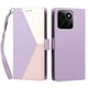 thumbnail image 3 of Cartera Plegable para Honor 200 Smart, PU Tricolor con Ranuras, Morado, 3 of 6