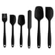 thumbnail image 4 of Juego De Espátulas De Silicona Para Mezclar Pasteles, Utensilios Antiadherentes Para Hornear, Color Negro, 6 Uds., 4 of 5