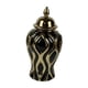 thumbnail image 5 of Tarro De Jengibre De Porcelana, Jarrón De Cerámica Con Tapa Para Fiesta, Hogar, Escritorio, S, Negro Y Dorado, 5 of 5