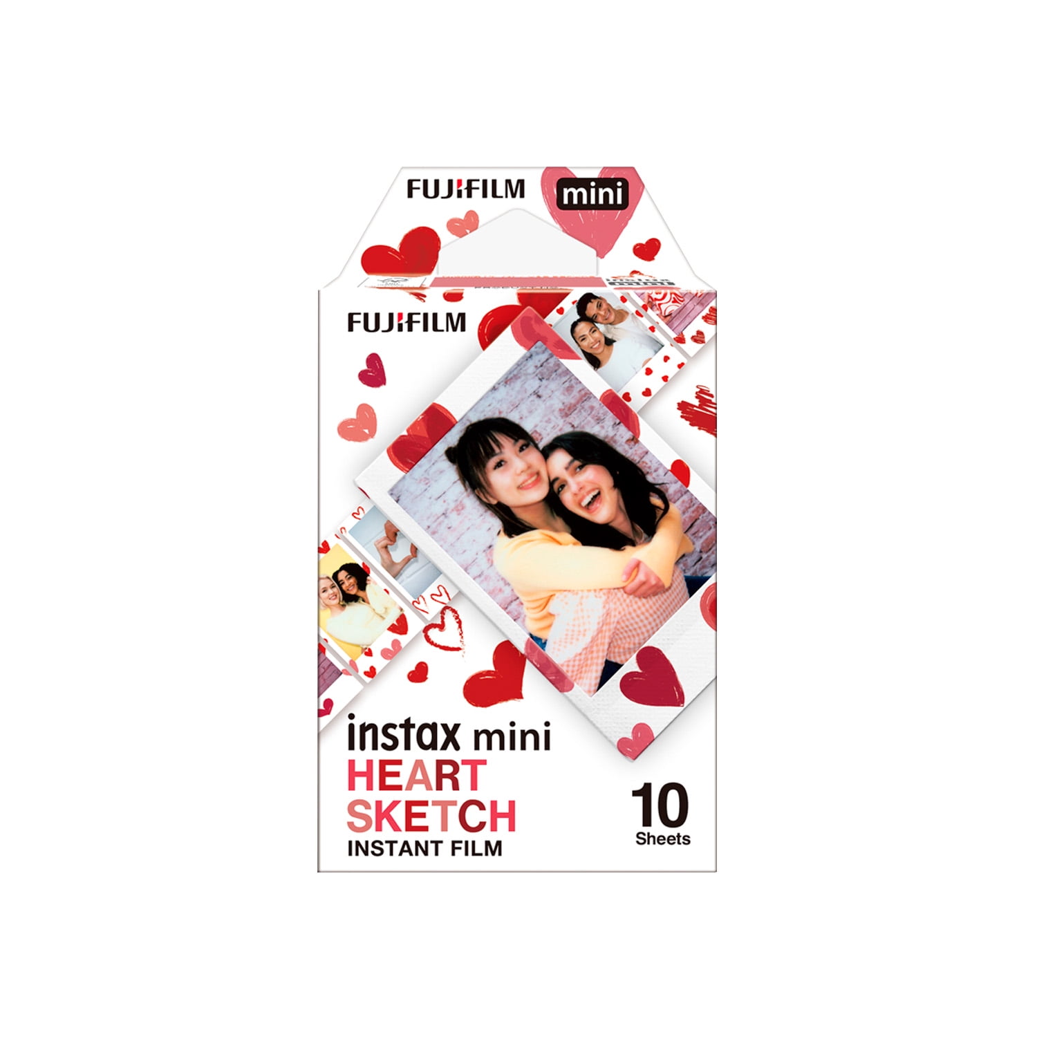 Película Instantánea Instax Mini 10 Pk Heart Sketch