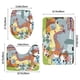 thumbnail image 3 of Pound Puppies Juego de 3 alfombras de baño de coral fleece: tapete de baño + alfombra de inodoro en forma de U + funda de tapa de inodoro en forma de O, 3 of 6