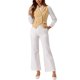 thumbnail image 2 of INSPIRE CHIC Chaleco de Traje para Mujer Doble Botonadura Negocios Solapa Elegante Chaleco de Cintura XS Caqui, 2 of 6