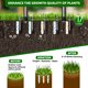 thumbnail image 4 of Aireador de césped manual RIFPOD de 15 púas de hierro ajustable, 4 of 7