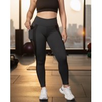 Flix Spa - Calza Deportiva Mujer Luxe Con Bolsillos Laterales Tiro Alto