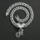 thumbnail image 2 of Stylish Hip Hop Cuban Butterfly Necklace with White Letter Initials, 2 of 5