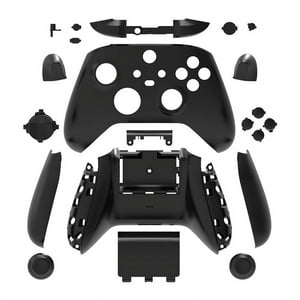 Kit De Reemplazo De Carcasa Electrochapada Aaronmei Para Controlador Xbox Series X/S Negro