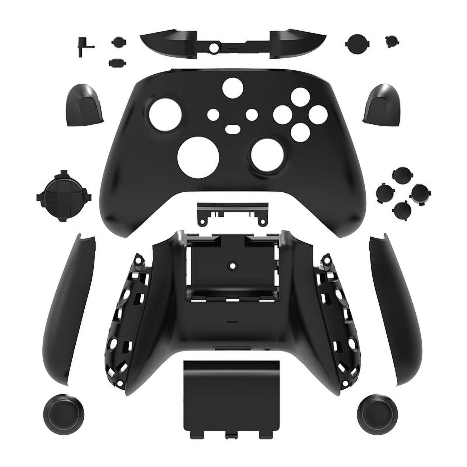 Kit De Reemplazo De Carcasa Electrochapada Aaronmei Para Controlador Xbox Series X/s Negro