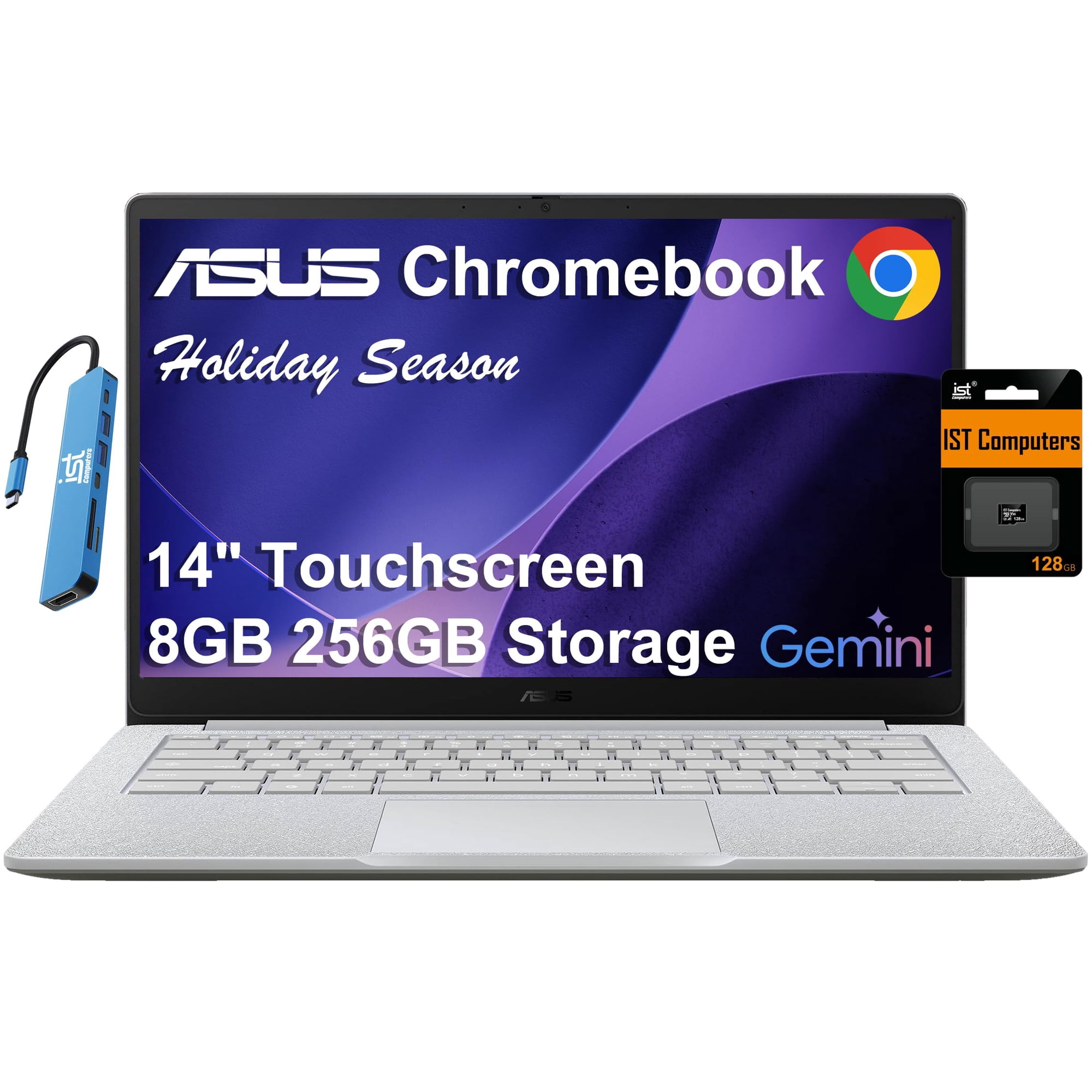 Laptop Asus Cx14 14" Con Pantalla Táctil, 8 Gb De Ram Y 256 Gb De Almacenamiento