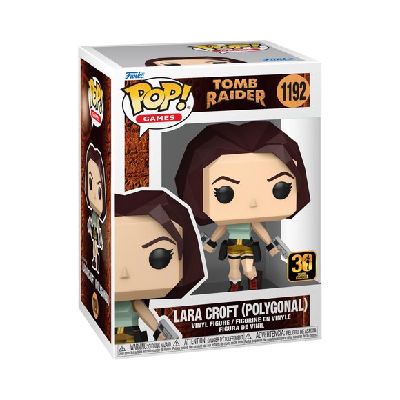 Figura de vinilo Funko Pop de Lara Croft poligonal de 9,5 cm