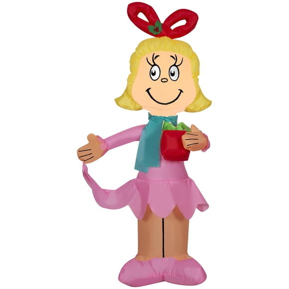 Cindy Lou Who hinchable navideño de 1,2 m con luces LED Gemmy