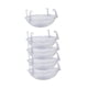 thumbnail image 5 of Paquete de 5 Platillos Transparentes para Plantas con Ganchos, Bandeja de Goteo para Drenar El Agua, Recipiente Decorativo para Plantas para El Alféiz, 5 of 5