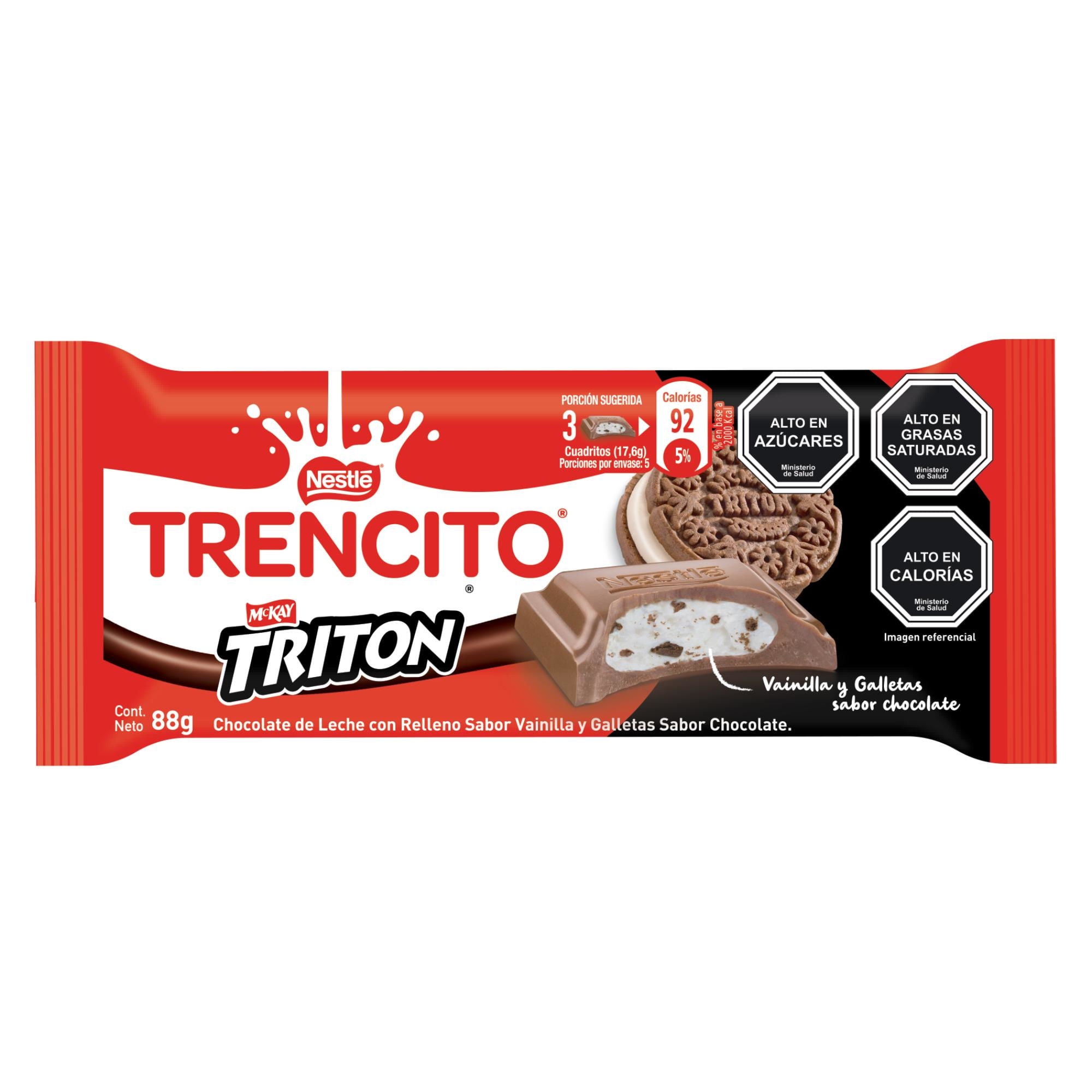 Chocolate Tritón 88 g Trencito