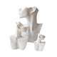 thumbnail image 4 of 3 piezas de soporte de exhibición de joyería, maniquí de resina con cara, adorno elegante, maniquí de decoración, soporte de joyería para mostrador de Blanco, 4 of 5