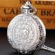 thumbnail image 4 of Reloj de bolsillo Realpoo 46 mm Plata con patrón de flor y movimiento de cuarzo, 4 of 8
