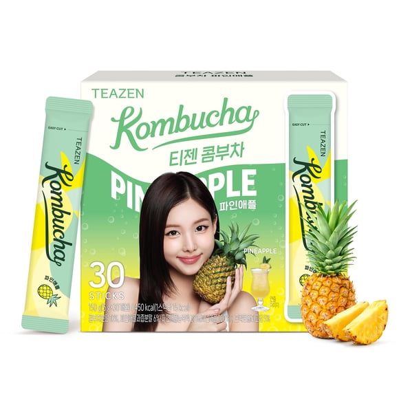 Mezcla de bebida hidratante TEAZEN Kombucha en polvo sabor piña 150 g