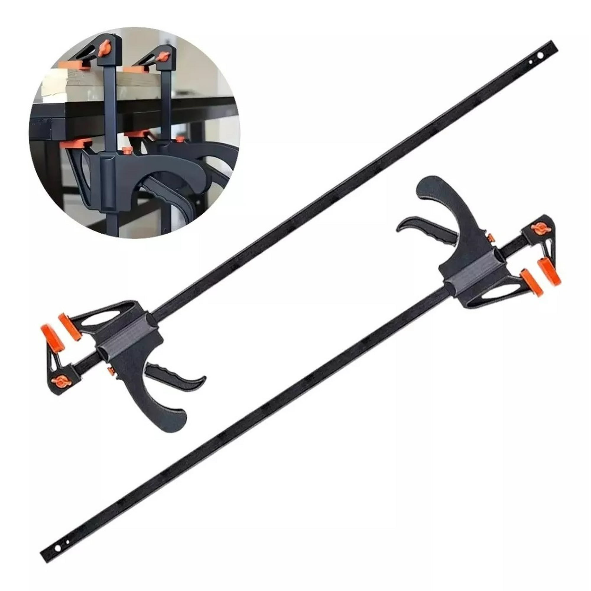 Genérico - Set X2 Prensa Sargento Para Madera Prensa Rápida 35pulgadas