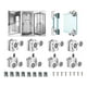 thumbnail image 1 of 8pcs Rueda Para Door Baño De Ducha Para Vidrio De 4-6 Mm, 1 of 8
