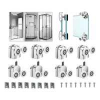 Genérica - 8Pcs Rueda Para Door Baño De Ducha Para Vidrio De 4-6 Mm