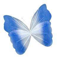 Bothyi - Mariposa Artificial Gigante Decorativa Para Fotos, Ideal Para Bodas, Interiores Y Exteriores, Con Degradado Azul Oscuro.