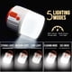 thumbnail image 4 of Linterna de camping solar recargable Potátil LED luces de camping y linterna con gancho y 5 modos de luz olla de carga USB y energía solar IP42 impermeable luz de tienda de campaña tanto para interior, 4 of 7
