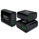 thumbnail image 1 of Cargador USB RUMIXI 90W 6 puertos USB‑C PD GaN negro, 1 of 8