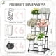 thumbnail image 3 of Expositor de flores TerraKit negro con 6 cubos de 3 niveles, 3 of 8