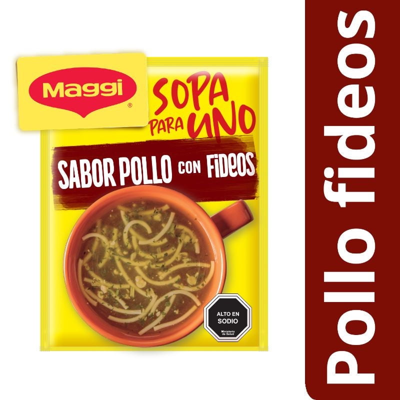Sopa Para Uno Sabor Pollo Con Fideos Sobre 16 g Maggi