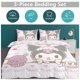 thumbnail image 2 of Kuromi Cute Cartoon Character Duvet Cover Set Bedding Set 1 Duvet Cover And 2 Pillowcases 3D Cartoon Printed Comfortable And Ultra Soft Bed Set Room Decor for Bedroom Twin, 2 of 5