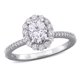 thumbnail image 1 of Anillo de compromiso Gem And Harmony 1,42 ct Moissanite de plata, 1 of 6