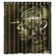thumbnail image 1 of Cortina de ducha Steampunk Gears, juego de cortina de baño con ganchos, tamaño 66 x 72 pulgadas, 1 of 3