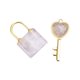 thumbnail image 2 of Juego De Colgante De Collar Con Llave De Pareja, Llave En Forma De Corazón Para Viajes En La Calle, Cumplea?os, Blanco, 2 of 5