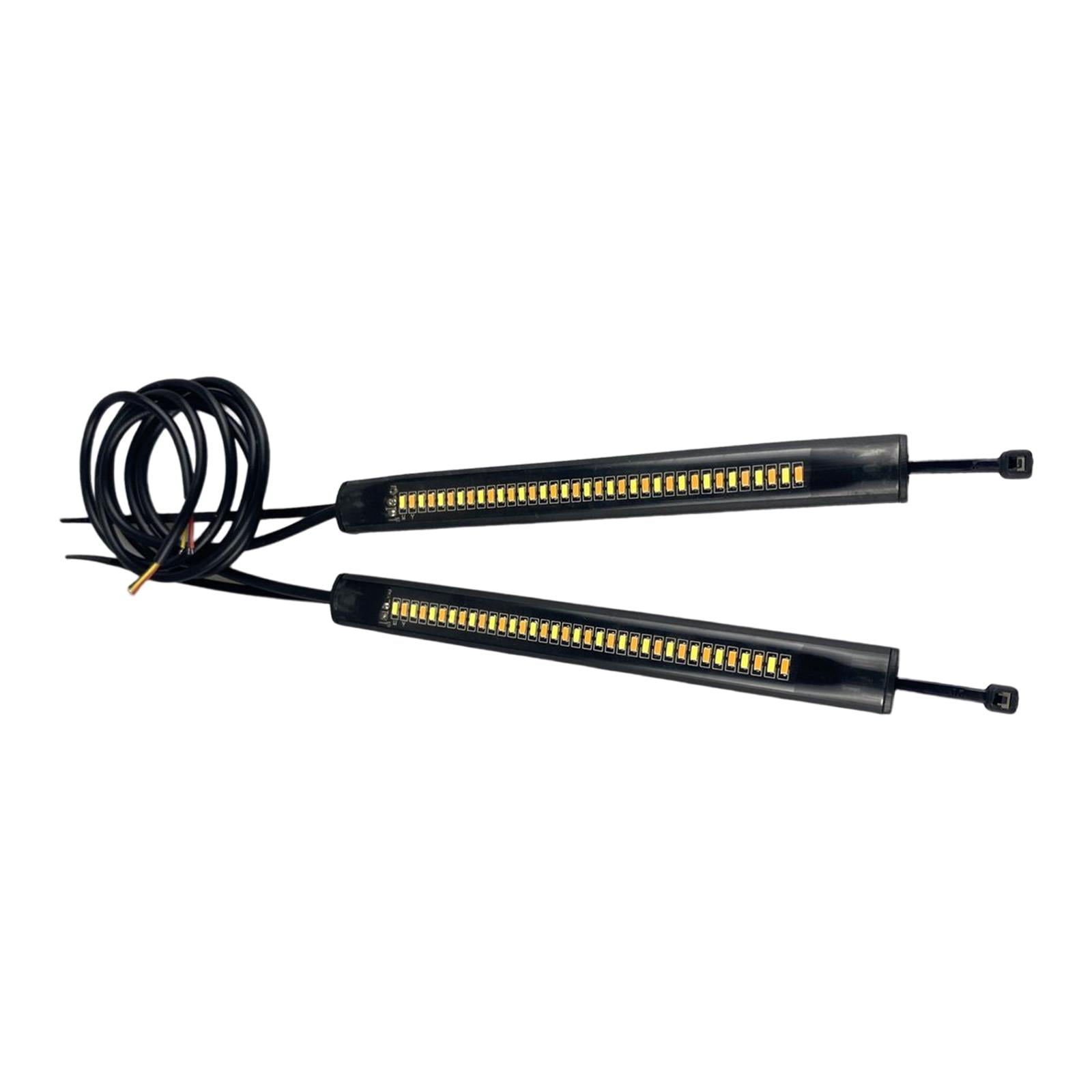 Magideal - Tira De Led Para Motocicleta, Tira De Led, 2 Luces Intermitentes, Tira De Led Para Motocicleta, Para Señal De Bicicleta, Vehículo Todoterreno