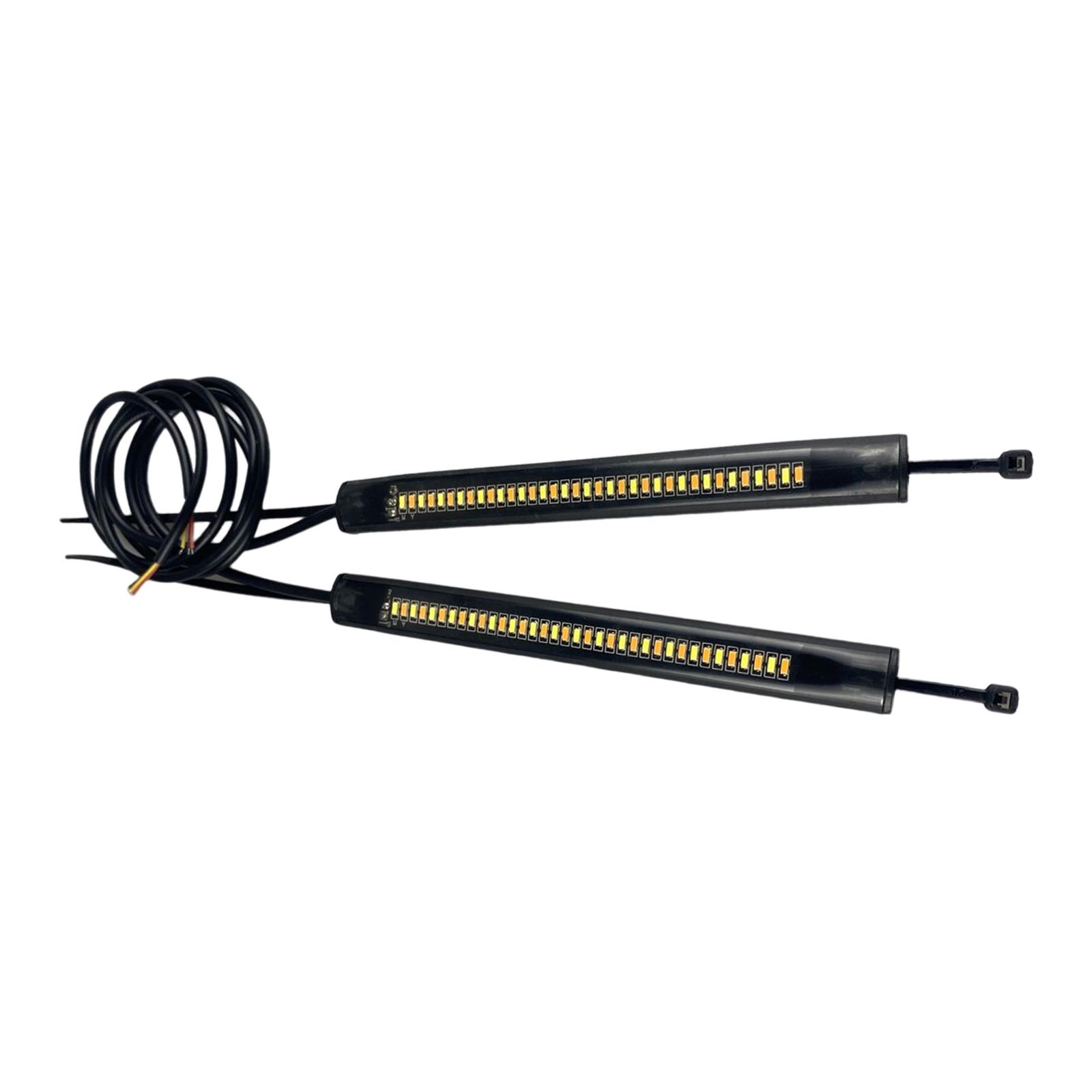 Magideal - Tira De Led Para Motocicleta, Tira De Led, 2 Luces Intermitentes, Tira De Led Para Motocicleta, Para Señal De Bicicleta, Vehículo Todoterreno