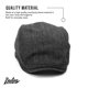 thumbnail image 2 of Gorro Boston Scally Co XL de mezcla de lana gris con espina de pescado, 2 of 7