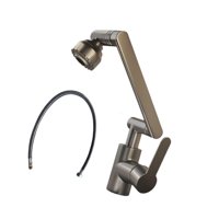 Bothyi - Grifo Giratorio Para Lavabo, Grifo Para Lavabo, Grifo Para Baño, Para Hotel, Restaurante, Oficina, Manguera De 80 Cm