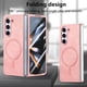 thumbnail image 5 of Magnetic Slim Case for Samsung Galaxy Z Fold 6 with Camera Guard & Anti-Scratch Back Pink, 5 of 6