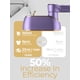 thumbnail image 4 of Vaporizador de viaje NIASSO 1200W de mano 150 mL 4 modos LCD morado, 4 of 9