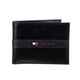 thumbnail image 1 of Cartera Tommy Hilfiger de piel para hombre, fina y elegante, plegable, negra, 1 of 3