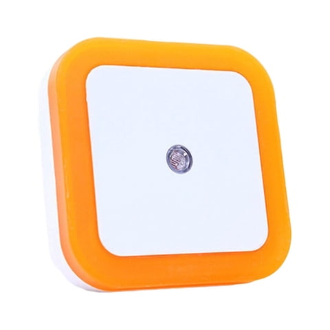 Ioensy - Luz De Noche Junto A La Cama, Luz Nocturna De Pared Enchufable Para Dormitorio, Guardería, Sala De Estar, Color Naranja