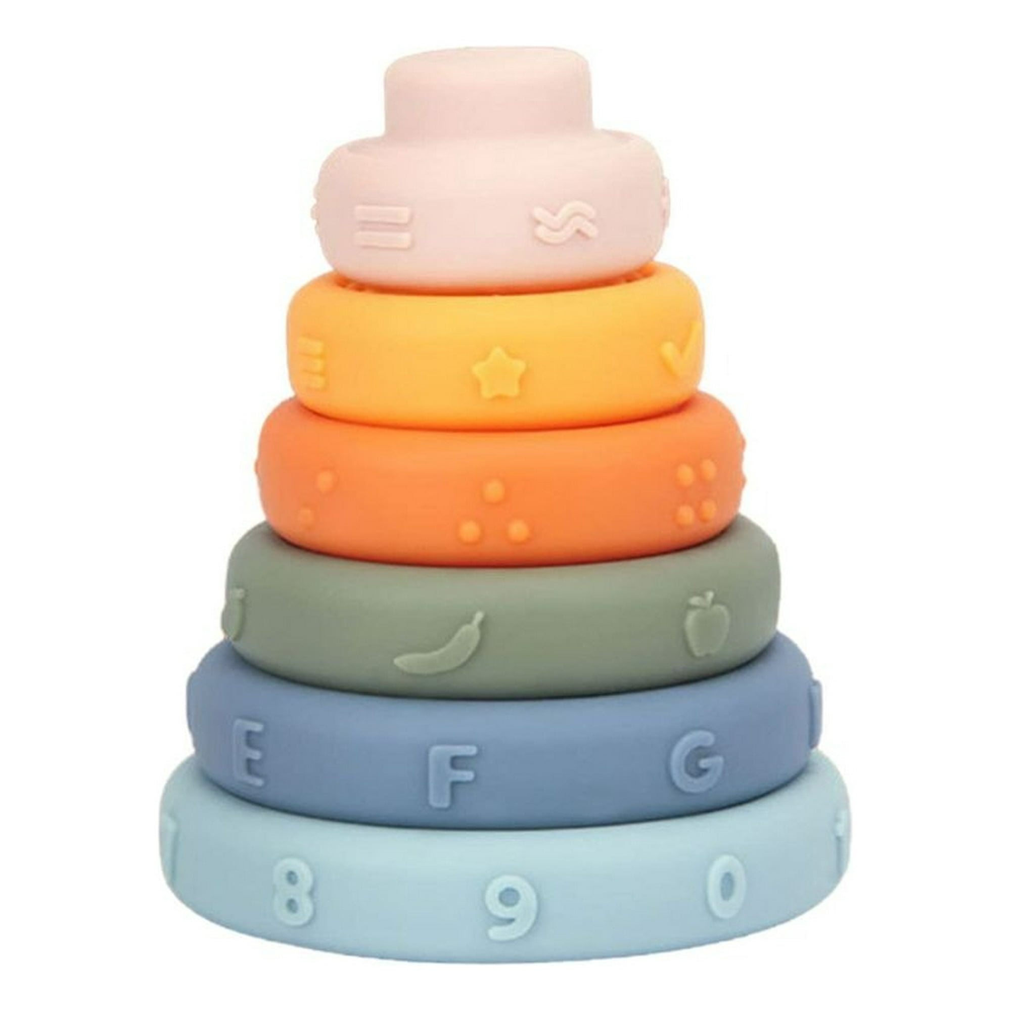 Genérico - Juguete Anillos Apilables Sensorial Educativo Bebe Lau