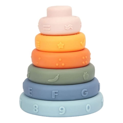 Genérico - Juguete Anillos Apilables Sensorial Educativo Bebe Lau